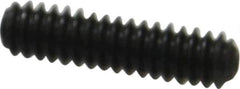Made in USA - #10-24 UNC, 3/4" Length Under Head, Cup Point Set Screw - Grade 8 Alloy Steel, 3/32" Key - Apex Tool & Supply