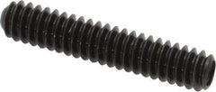 Made in USA - #10-24 UNC, 1" Length Under Head, Cup Point Set Screw - Grade 8 Alloy Steel, 3/32" Key - Apex Tool & Supply