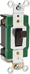 Cooper Wiring Devices - 2 Pole, 120 to 277 VAC, 30 Amp, Industrial Grade, Toggle, Wall and Dimmer Light Switch - Fluorescent - Apex Tool & Supply