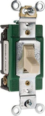 Cooper Wiring Devices - 2 Pole, 120 to 277 VAC, 30 Amp, Industrial Grade, Toggle, Wall and Dimmer Light Switch - Fluorescent - Apex Tool & Supply
