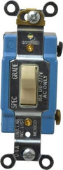 Cooper Wiring Devices - 1 Pole, 120 to 277 Volt, 120 to 277 VAC, 15 Amp, Industrial Grade, Toggle, Wall and Dimmer Light Switch - 1.31 Inch Wide x 3.28 Inch High - Apex Tool & Supply