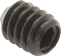 Made in USA - 1/4-20 UNC, 5/16" Length Under Head, Cup Point Set Screw - Grade 8 Alloy Steel, 1/8" Key - Apex Tool & Supply