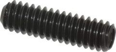 Made in USA - 1/4-20 UNC, 7/8" Length Under Head, Cup Point Set Screw - Grade 8 Alloy Steel, 1/8" Key - Apex Tool & Supply