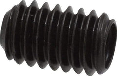 Made in USA - 5/16-18 UNC, 1/2" Length Under Head, Cup Point Set Screw - Grade 8 Alloy Steel, 5/32" Key - Apex Tool & Supply