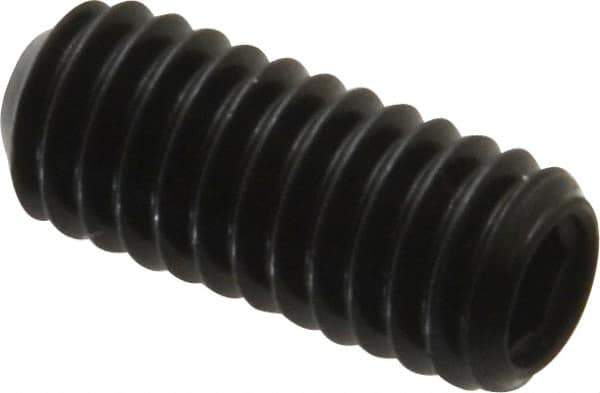 Made in USA - 5/16-18 UNC, 3/4" Length Under Head, Cup Point Set Screw - Grade 8 Alloy Steel, 5/32" Key - Apex Tool & Supply