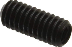 Made in USA - 5/16-18 UNC, 3/4" Length Under Head, Cup Point Set Screw - Grade 8 Alloy Steel, 5/32" Key - Apex Tool & Supply