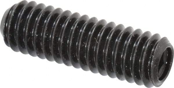 Made in USA - 5/16-18 UNC, 1" Length Under Head, Cup Point Set Screw - Grade 8 Alloy Steel, 5/32" Key - Apex Tool & Supply