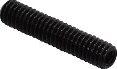 Made in USA - 5/16-18 UNC, 1-1/2" Length Under Head, Cup Point Set Screw - Grade 8 Alloy Steel, 5/32" Key - Apex Tool & Supply