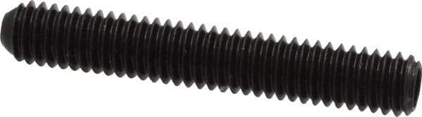 Made in USA - 5/16-18 UNC, 2" Length Under Head, Cup Point Set Screw - Grade 8 Alloy Steel, 5/32" Key - Apex Tool & Supply