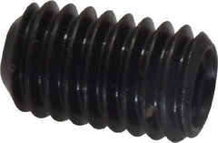 Made in USA - 3/8-16 UNC, 5/8" Length Under Head, Cup Point Set Screw - Grade 8 Alloy Steel, 3/16" Key - Apex Tool & Supply