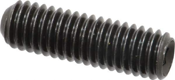 Made in USA - 3/8-16 UNC, 1-1/4" Length Under Head, Cup Point Set Screw - Grade 8 Alloy Steel, 3/16" Key - Apex Tool & Supply