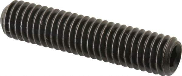 Made in USA - 3/8-16 UNC, 1-3/4" Length Under Head, Cup Point Set Screw - Grade 8 Alloy Steel, 3/16" Key - Apex Tool & Supply