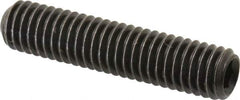 Made in USA - 3/8-16 UNC, 1-3/4" Length Under Head, Cup Point Set Screw - Grade 8 Alloy Steel, 3/16" Key - Apex Tool & Supply