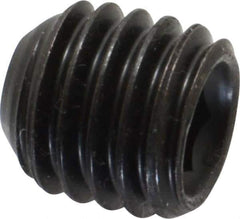 Made in USA - 1/2-13 UNC, 1/2" Length Under Head, Cup Point Set Screw - Grade 8 Alloy Steel, 1/4" Key - Apex Tool & Supply