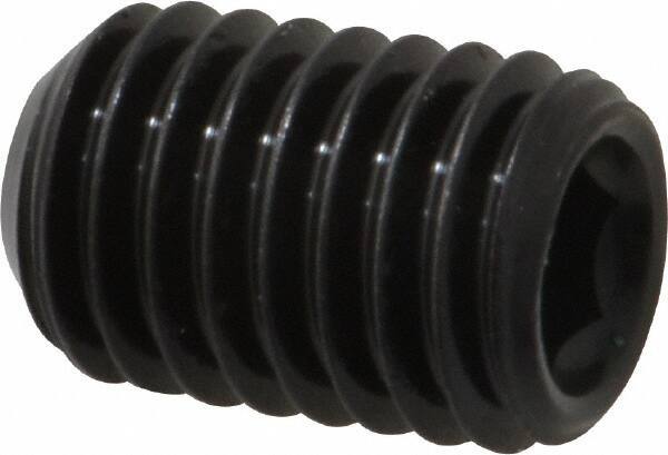 Made in USA - 1/2-13 UNC, 3/4" Length Under Head, Cup Point Set Screw - Grade 8 Alloy Steel, 1/4" Key - Apex Tool & Supply