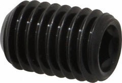 Made in USA - 1/2-13 UNC, 3/4" Length Under Head, Cup Point Set Screw - Grade 8 Alloy Steel, 1/4" Key - Apex Tool & Supply