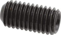 Made in USA - 1/2-13 UNC, 1" Length Under Head, Cup Point Set Screw - Grade 8 Alloy Steel, 1/4" Key - Apex Tool & Supply