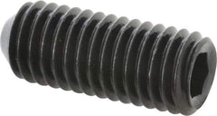 Made in USA - 1/2-13 UNC, 1-1/4" Length Under Head, Cup Point Set Screw - Grade 8 Alloy Steel, 1/4" Key - Apex Tool & Supply