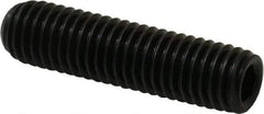 Made in USA - 1/2-13 UNC, 2" Length Under Head, Cup Point Set Screw - Grade 8 Alloy Steel, 1/4" Key - Apex Tool & Supply
