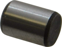 Value Collection - 1/4" Diam x 3/8" Pin Length Alloy Steel Standard Dowel Pin - C 50-58 Hardness, 12,800 Lb Breaking Strength, 1 Beveled & 1 Rounded End - Apex Tool & Supply