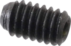 Made in USA - #4-48 UNF, 3/16" Length Under Head, Cup Point Set Screw - Grade 8 Alloy Steel, 0.05" Key - Apex Tool & Supply