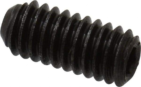 Made in USA - #4-48 UNF, 1/4" Length Under Head, Cup Point Set Screw - Grade 8 Alloy Steel, 0.05" Key - Apex Tool & Supply