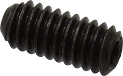 Made in USA - #4-48 UNF, 1/4" Length Under Head, Cup Point Set Screw - Grade 8 Alloy Steel, 0.05" Key - Apex Tool & Supply