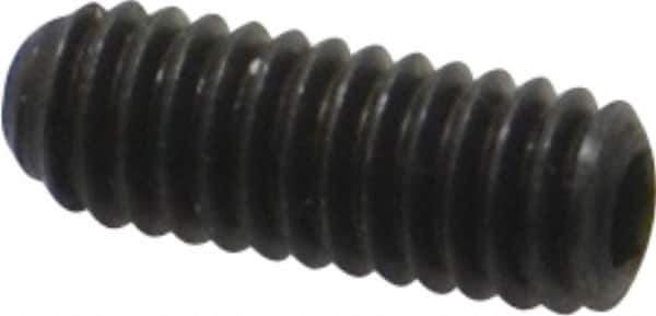 Made in USA - #6-40 UNF, 3/8" Length Under Head, Cup Point Set Screw - Grade 8 Alloy Steel, 1/16" Key - Apex Tool & Supply