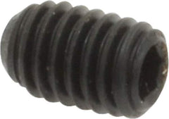 Made in USA - #8-36 UNF, 1/4" Length Under Head, Cup Point Set Screw - Grade 8 Alloy Steel, 5/64" Key - Apex Tool & Supply