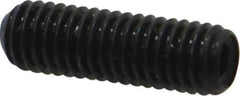 Made in USA - #10-32 UNF, 5/8" Length Under Head, Cup Point Set Screw - Grade 8 Alloy Steel, 3/32" Key - Apex Tool & Supply