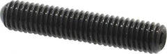 Made in USA - #10-32 UNF, 1" Length Under Head, Cup Point Set Screw - Grade 8 Alloy Steel, 3/32" Key - Apex Tool & Supply