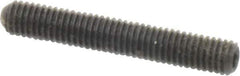 Made in USA - #10-32 UNF, 1-1/4" Length Under Head, Cup Point Set Screw - Grade 8 Alloy Steel, 3/32" Key - Apex Tool & Supply