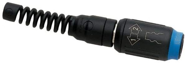 Legris - 5/16 Female Industrial Pneumatic Hose Safety Coupler - Plastic/Brass, 1/4" Body Diam, 5/16" Hose ID - Apex Tool & Supply