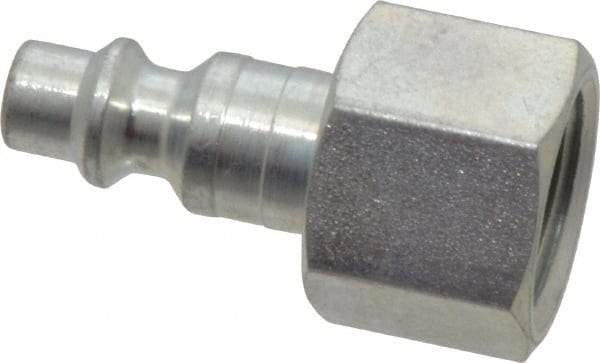 Legris - 3/8 Female NPT Industrial Pneumatic Hose Connector - Plated Steel, 1/4" Body Diam - Apex Tool & Supply