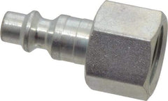 Legris - 3/8 Female NPT Industrial Pneumatic Hose Connector - Plated Steel, 1/4" Body Diam - Apex Tool & Supply