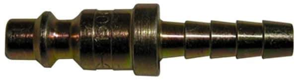 Legris - Hose Barb Industrial Pneumatic Hose Plug For Hose - Plated Steel, 3/8" Body Diam, 5/16" Hose ID - Apex Tool & Supply