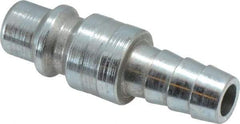 Legris - Hose Barb Industrial Pneumatic Hose Plug For Hose - Plated Steel, 3/8" Body Diam, 3/8" Hose ID - Apex Tool & Supply