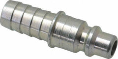 Legris - Hose Barb Industrial Pneumatic Hose Plug For Hose - Plated Steel, 3/8" Body Diam, 1/2" Hose ID - Apex Tool & Supply