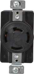 Cooper Wiring Devices - 120/208 VAC, 20 Amp, NonNEMA, Ungrounded Receptacle - 4 Poles, 4 Wire, Female End, Black - Apex Tool & Supply