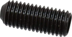 Made in USA - 1/4-28 UNF, 5/8" Length Under Head, Cup Point Set Screw - Grade 8 Alloy Steel, 1/8" Key - Apex Tool & Supply