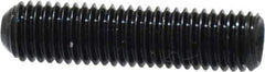 Made in USA - 1/4-28 UNF, 1" Length Under Head, Cup Point Set Screw - Grade 8 Alloy Steel, 1/8" Key - Apex Tool & Supply