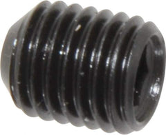 Made in USA - 5/16-24 UNF, 3/8" Length Under Head, Cup Point Set Screw - Grade 8 Alloy Steel, 5/32" Key - Apex Tool & Supply