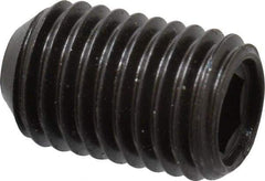Made in USA - 5/16-24 UNF, 1/2" Length Under Head, Cup Point Set Screw - Grade 8 Alloy Steel, 5/32" Key - Apex Tool & Supply