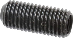 Made in USA - 5/16-24 UNF, 3/4" Length Under Head, Cup Point Set Screw - Grade 8 Alloy Steel, 5/32" Key - Apex Tool & Supply