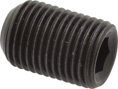 Made in USA - 1/2-20 UNF, 3/4" Length Under Head, Cup Point Set Screw - Grade 8 Alloy Steel, 1/4" Key - Apex Tool & Supply