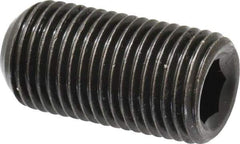 Made in USA - 1/2-20 UNF, 1" Length Under Head, Cup Point Set Screw - Grade 8 Alloy Steel, 1/4" Key - Apex Tool & Supply
