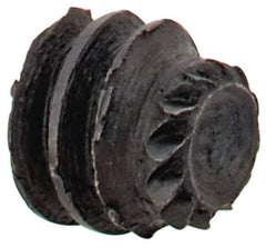 Made in USA - #6-32 UNC, 1/8" Length Under Head, Knurled Cup Point Set Screw - Grade 8 Alloy Steel, 1/16" Key - Apex Tool & Supply