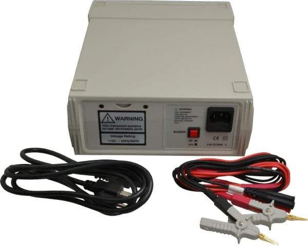 Extech - LED Display, 0.02 Megohm Electrical Insulation Resistance Tester & Megohmmeter - 5 Volt Max Test Voltage, Powered by 120 VAC - Apex Tool & Supply