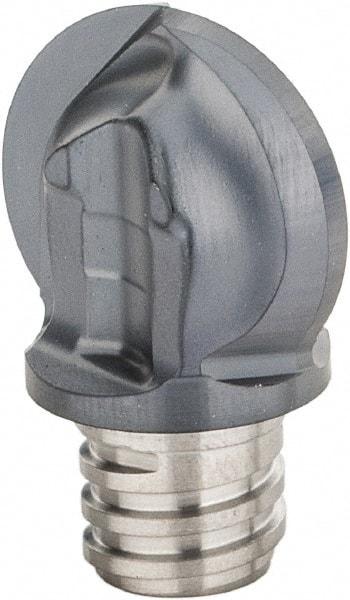 Iscar - MM HBR Grade IC908 Carbide Ball Nose Milling Tip Insert - TiAlN Finish, 2 Flutes, 5/8" Cutting Diam, 0.606" Extension - Apex Tool & Supply