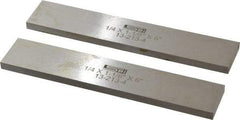 SPI - 6" Long x 1-1/8" High x 1/4" Thick, Steel Parallel - 0.0003" & 0.002" Parallelism, Sold as Matched Pair - Apex Tool & Supply